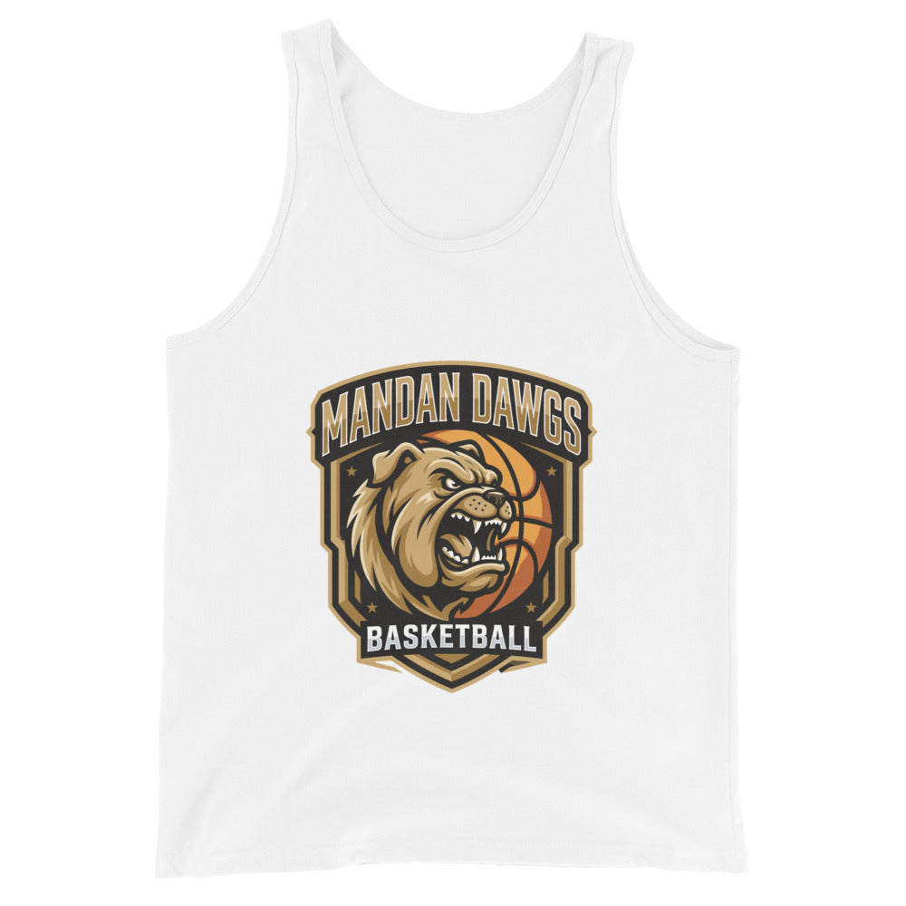 Performance | Tank Top | Mandan Dawgs Basketball | Shield Logo