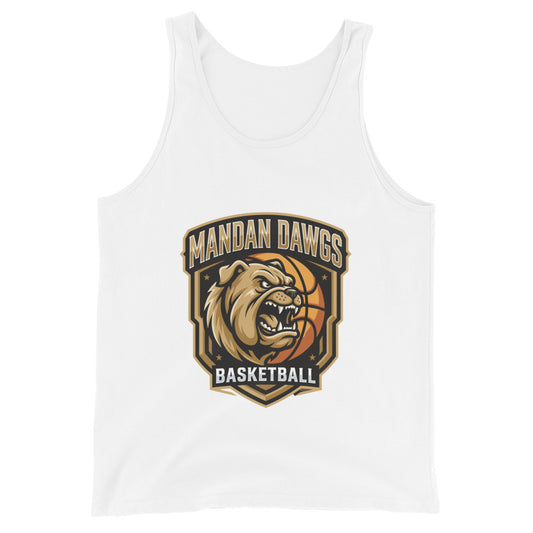 Performance | Tank Top | Mandan Dawgs Basketball | Shield Logo