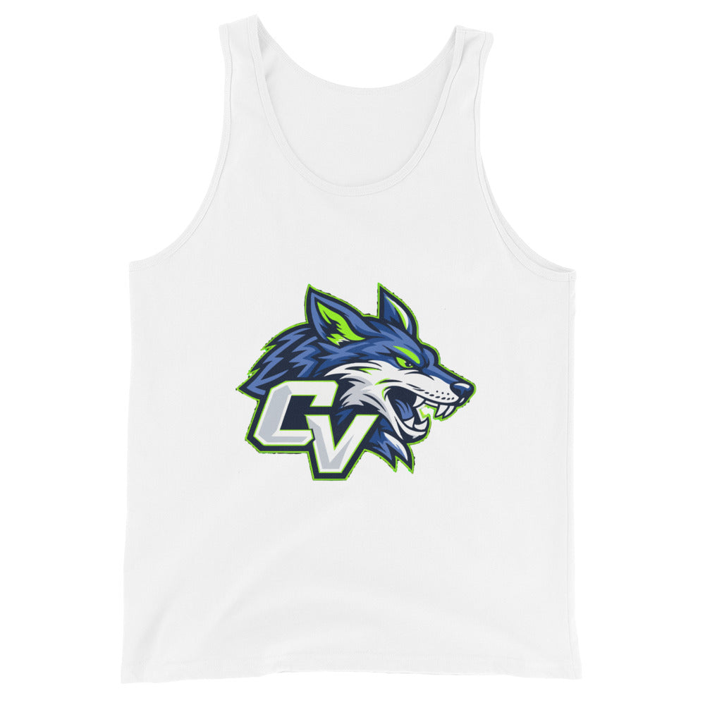 Performance | Tank Top | Cumberland Valley Coyotes Football | Crest Logo