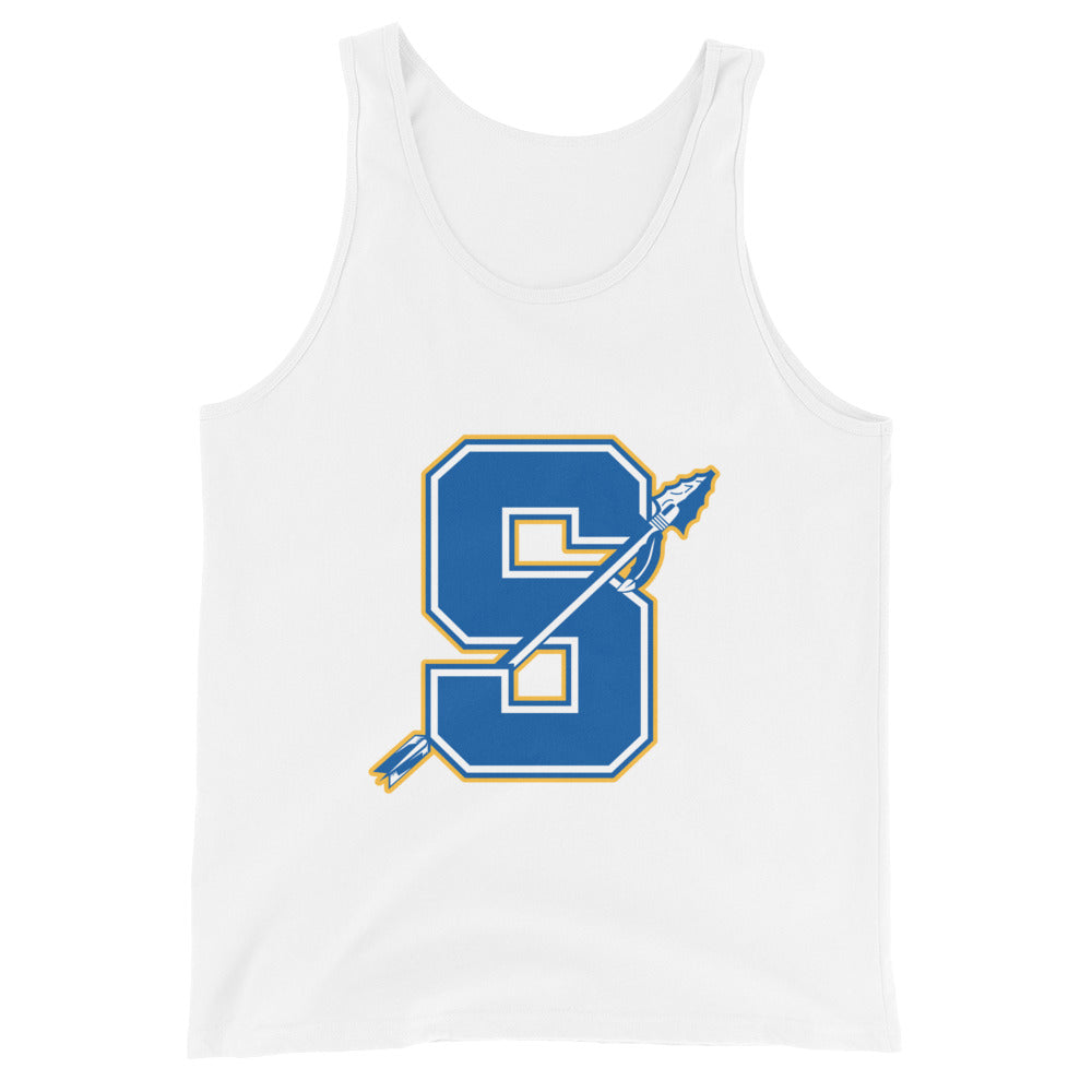 Performance | Tank Top | Senatobia Warriors Baseball | Lettermark Logo