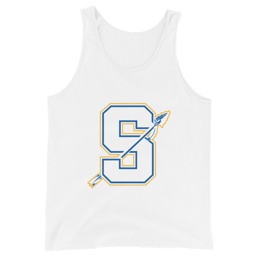 Performance | Tank Top | Senatobia Warriors Baseball | Crest Logo