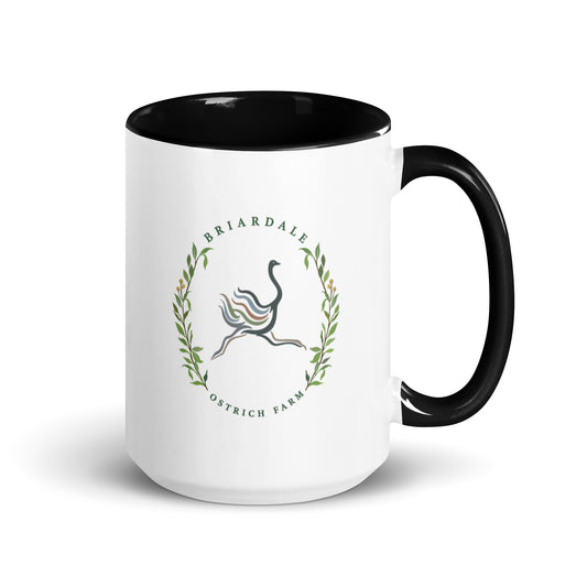 Coffee Mug | Briardale Ostrich Farm | Crest Logo