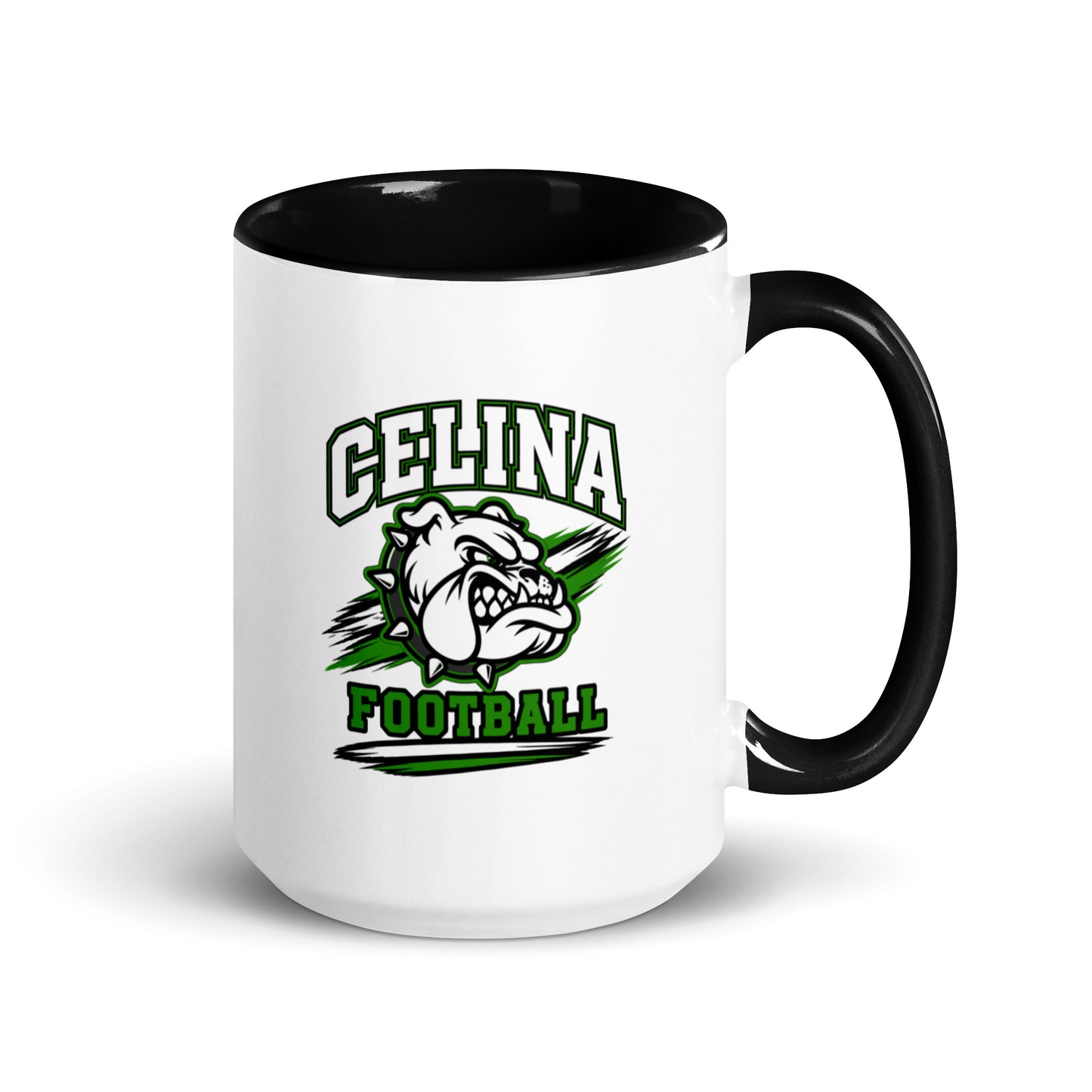 Coffee Mug | Celina Black Football | Emblem Logo