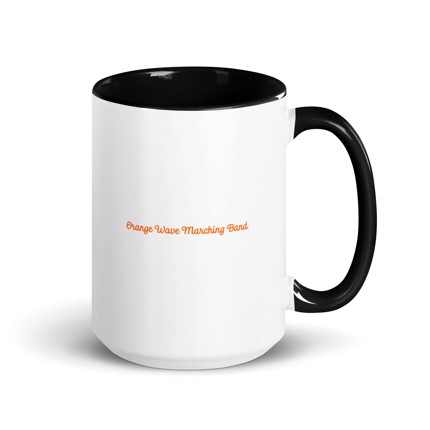 Coffee Mug | Orange Wave Marching Band | Modern Script Logo