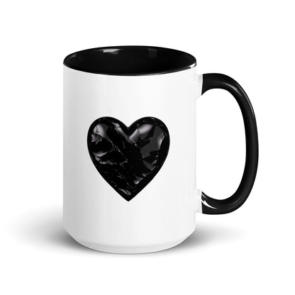Coffee Mug | Obsidian Heartbeat | Heart Crest Logo