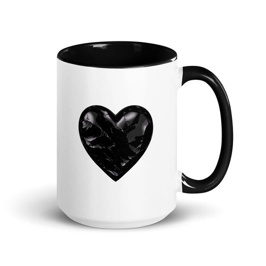 Coffee Mug | Obsidian Heartbeat | Heart Crest Logo