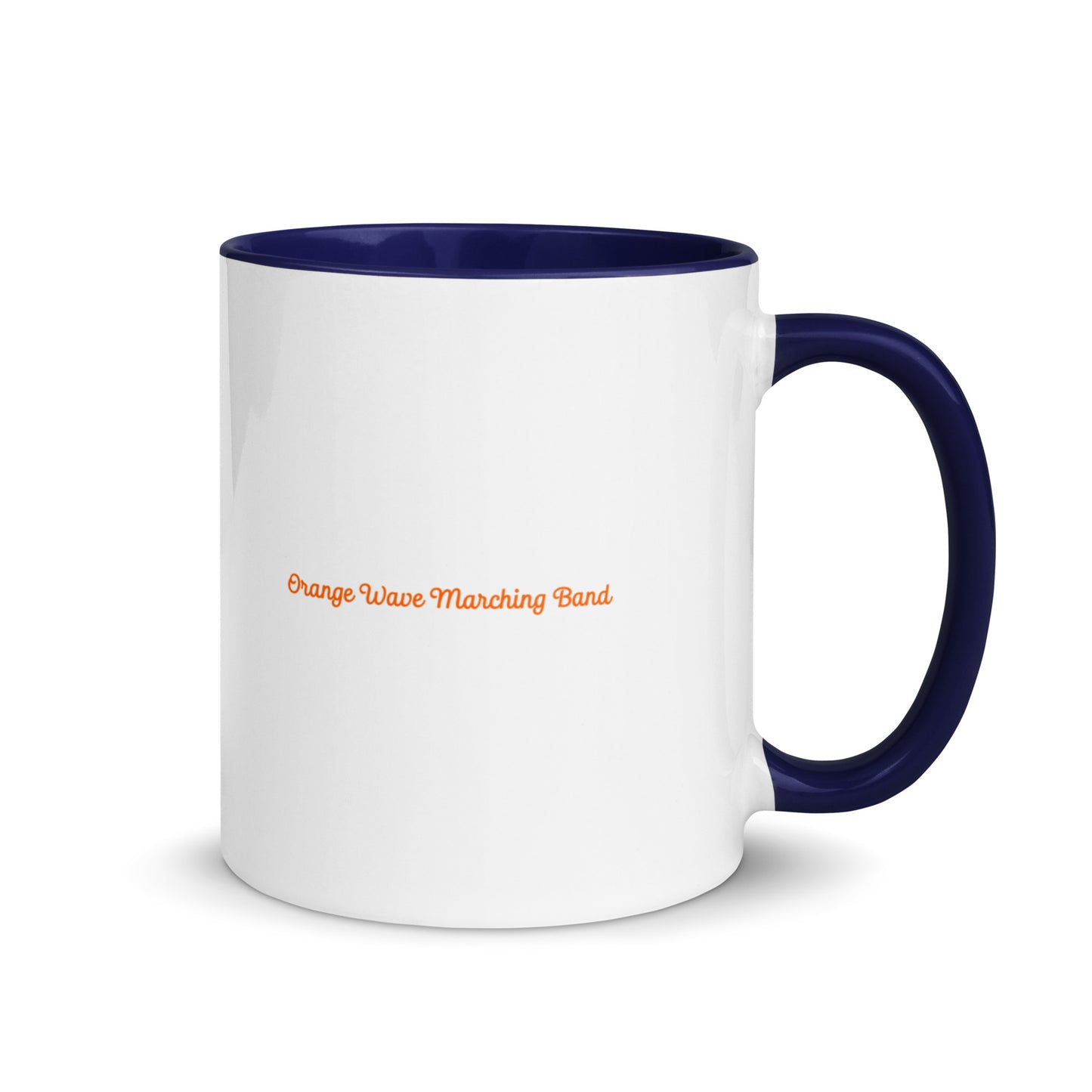 Coffee Mug | Orange Wave Marching Band | Modern Script Logo