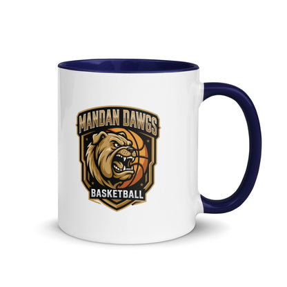 Coffee Mug | Mandan Dawgs Basketball | Shield Logo