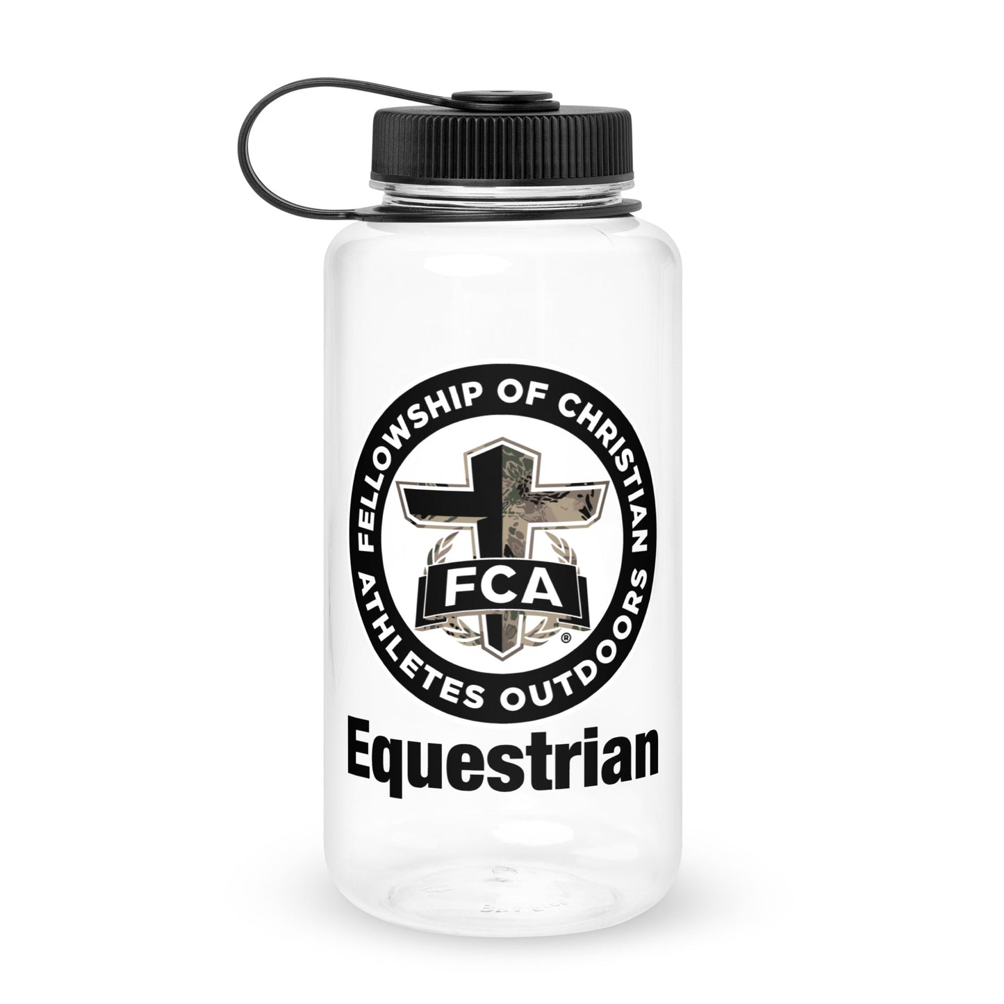 Wide Mouth Plastic Water Bottle | FCA Equestrian