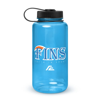 Wide Mouth Plastic Water Bottle | FCA FINS Baseball