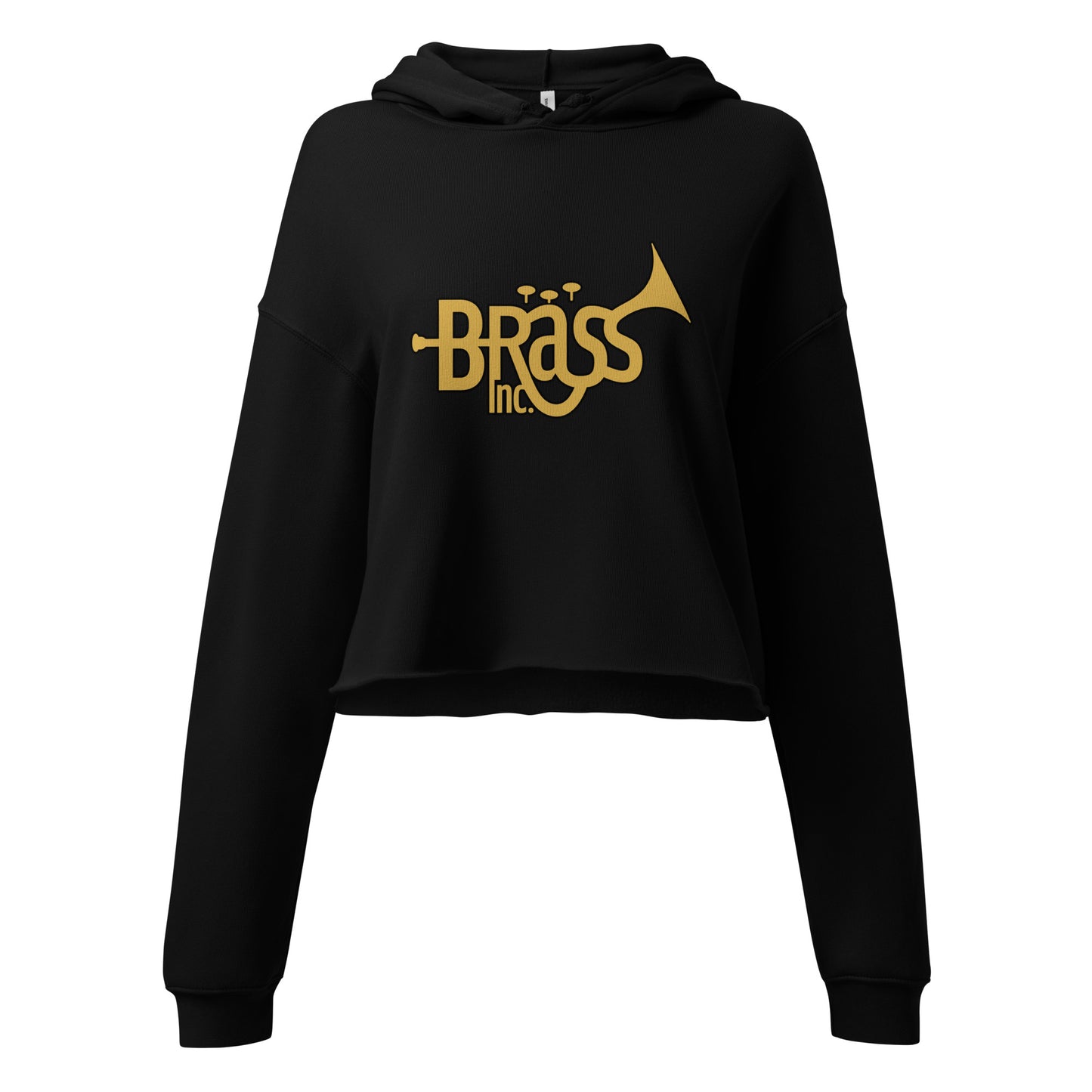 Performance | Cropped Hoodie | Brass Inc. | Emblem Logo