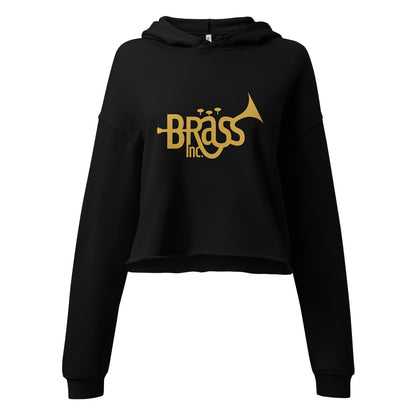 Performance | Cropped Hoodie | Brass Inc. | Emblem Logo