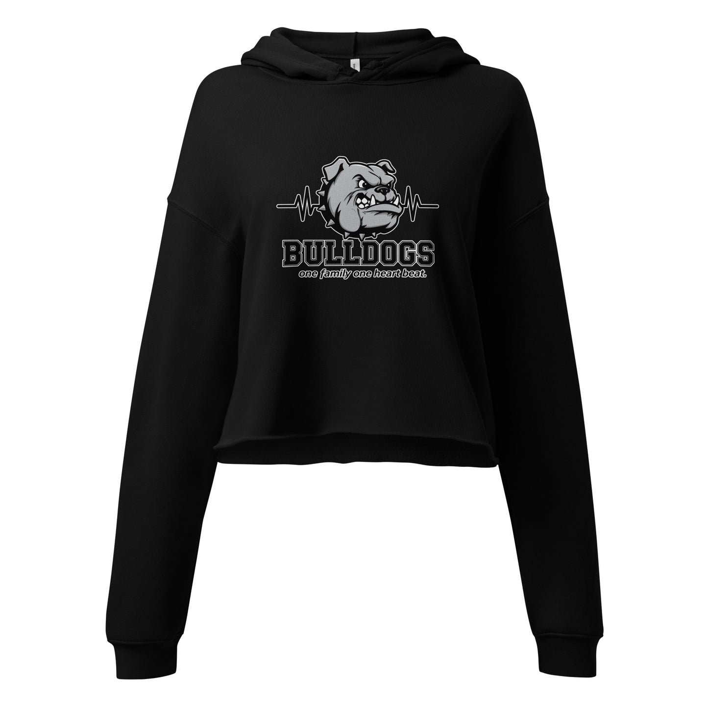 Performance | Cropped Hoodie | Celina Recreational Football Black | Bulldogs Crest Logo