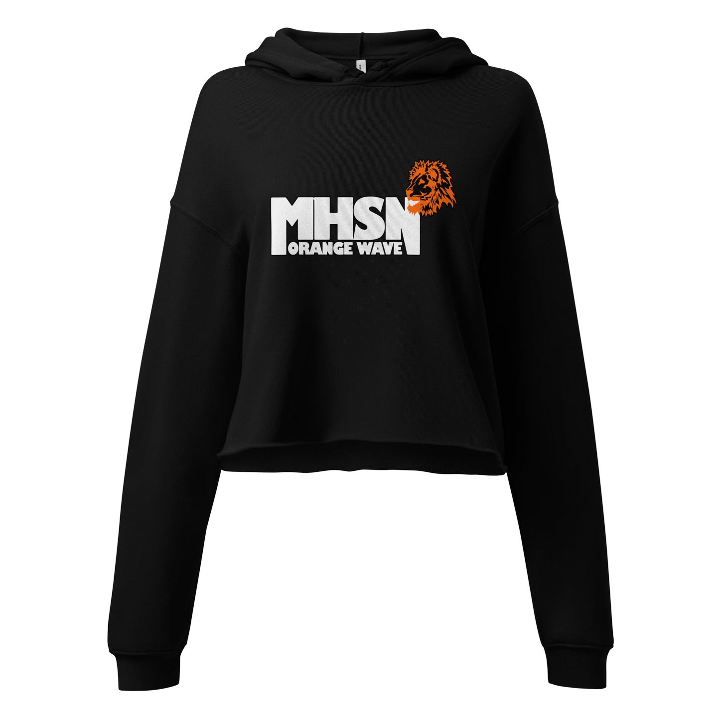 Performance | Cropped Hoodie | Orange Wave Marching Band | Crest Logo