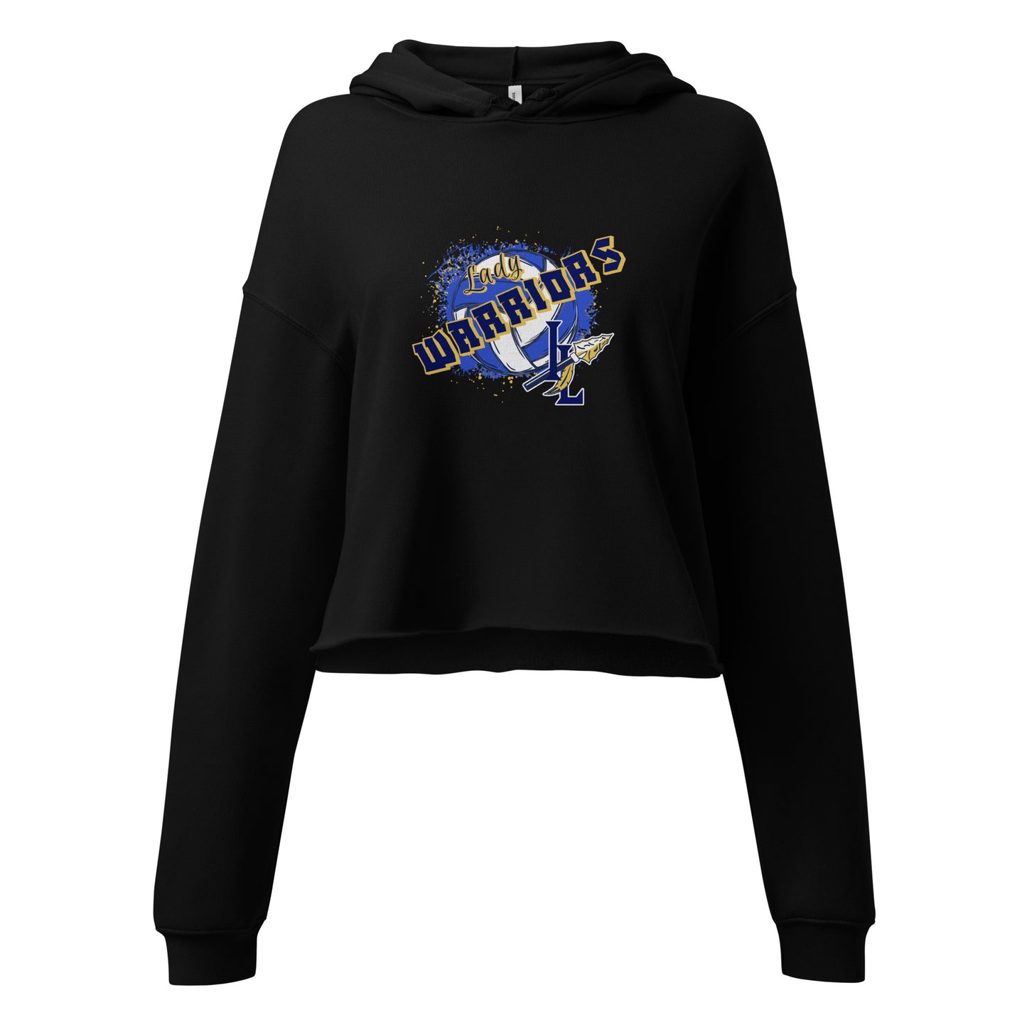 Performance | Cropped Hoodie | Indian Land Middle School Volleyball | Vanguard Warriors Logo