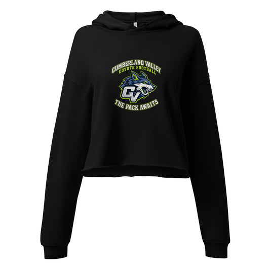 Performance | Cropped Hoodie | Cumberland Valley Coyotes Football | Emblem Logo