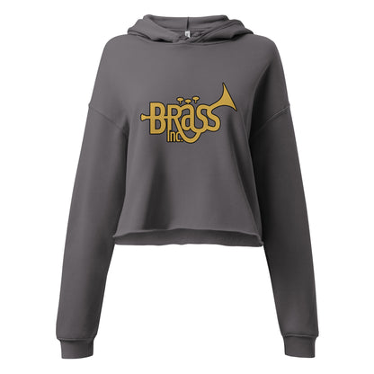 Performance | Cropped Hoodie | Brass Inc. | Emblem Logo