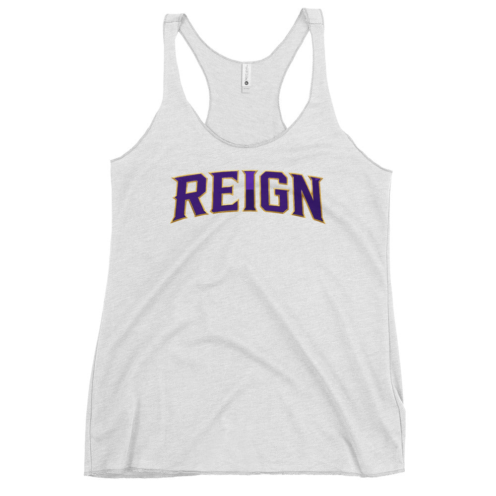 Performance | Thin Racerback Tank Top | REIGN 10U Softball | Script Logo