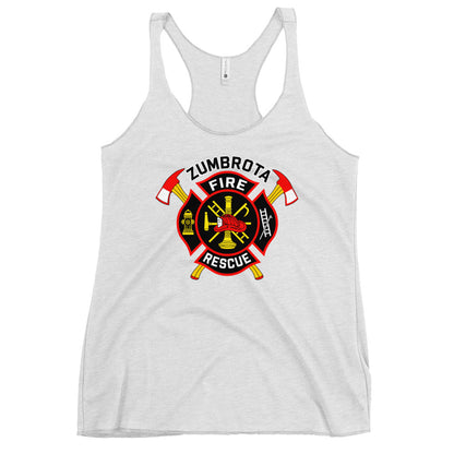 Performance | Thin Racerback Tank Top | Zumbrota Fire Department | Vanguard Logo
