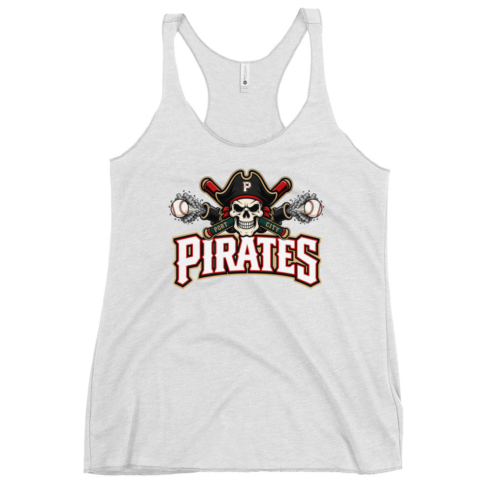 Performance | Thin Racerback Tank Top | Port City Pirates | Cannonball Portside Logo