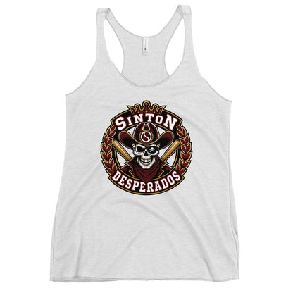 Performance | Thin Racerback Tank Top | Sinton Desperados Baseball | Ridge Varsity Logo