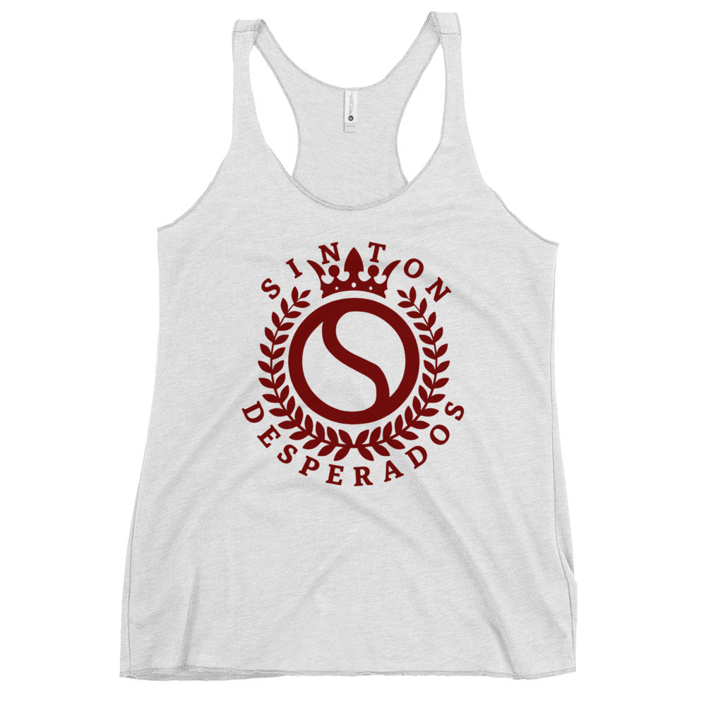 Performance | Thin Racerback Tank Top | Sinton Desperados Baseball | Emblem Logo