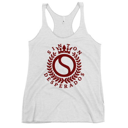 Performance | Thin Racerback Tank Top | Sinton Desperados Baseball | Emblem Logo