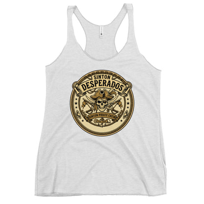 Performance | Thin Racerback Tank Top | Sinton Desperados Baseball | Badge Logo