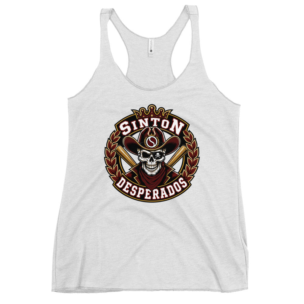 Performance | Thin Racerback Tank Top | Sinton Desperados Baseball | Ridge Varsity Logo