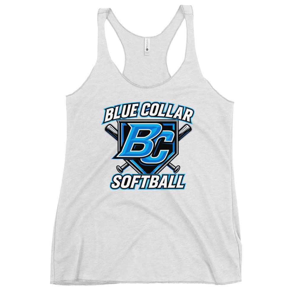 Performance | Thin Racerback Tank Top | Blue Collar Softball 2034 | Shield Logo