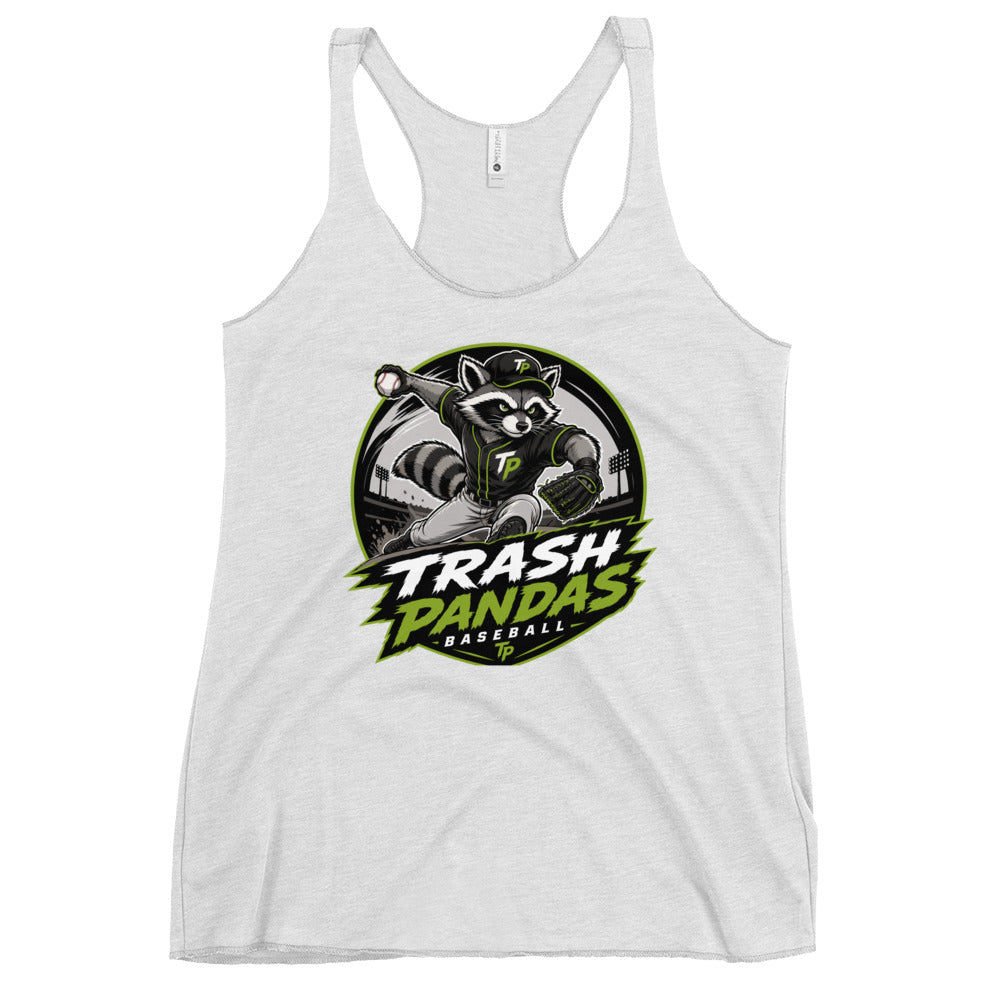 Performance | Thin Racerback Tank Top | Trash Pandas Baseball Organization | Vanguard Logo