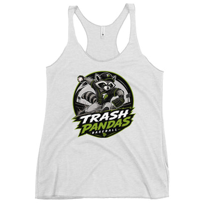 Performance | Thin Racerback Tank Top | Trash Pandas Baseball Organization | Vanguard Logo