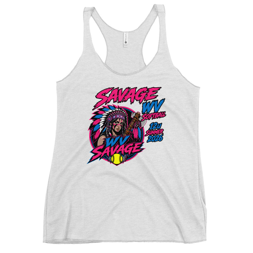 Performance | Thin Racerback Tank Top | Savage | Vanguard Logo
