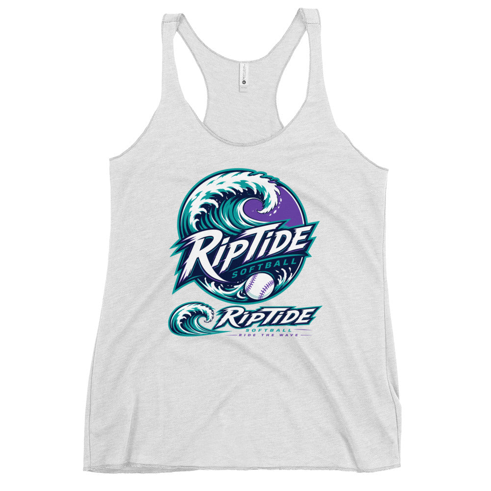Performance | Thin Racerback Tank Top | RipTide Softball | Crest Logo