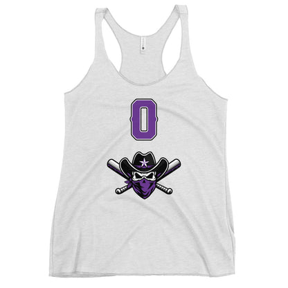 Performance | Thin Racerback Tank Top | Carolina Outlaws Baseball | Purple Renegades Logo