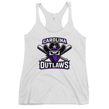 Performance | Thin Racerback Tank Top | Carolina Outlaws Baseball | Crest Logo