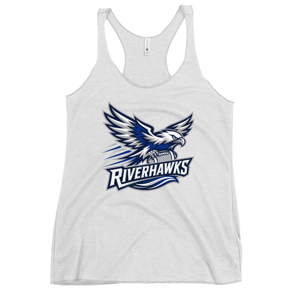 Performance | Thin Racerback Tank Top | Rochester Riverhawks | Crest Logo