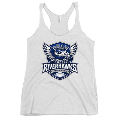 Performance | Thin Racerback Tank Top | Rochester Riverhawks | Shield Logo
