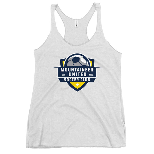 Performance | Thin Racerback Tank Top | Mountaineer United Soccer Club | Alpine Crest Logo