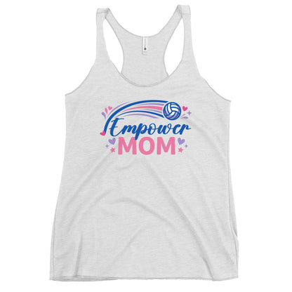 Performance | Thin Racerback Tank Top | Empower Volleyball Club | Mom Crest Logo