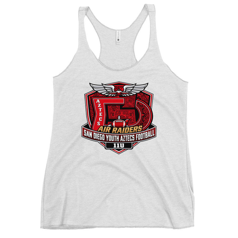 Performance | Thin Racerback Tank Top | San Diego Youth Aztecs Football 11u Air Raiders | Shield Logo