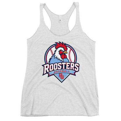 Performance | Thin Racerback Tank Top | Rooster Nation | Athletic Crest Logo
