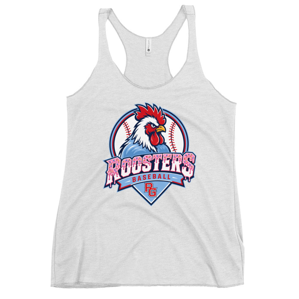 Performance | Thin Racerback Tank Top | Rooster Nation | Emblem Logo