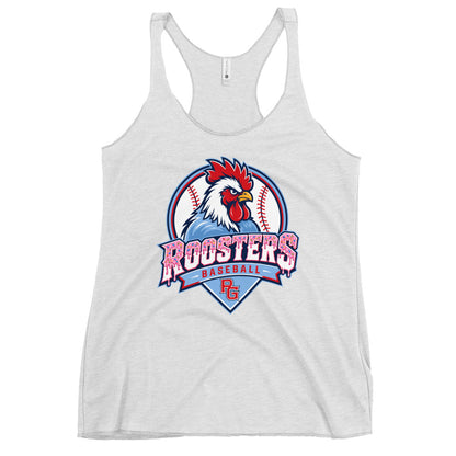 Performance | Thin Racerback Tank Top | Rooster Nation | Emblem Logo