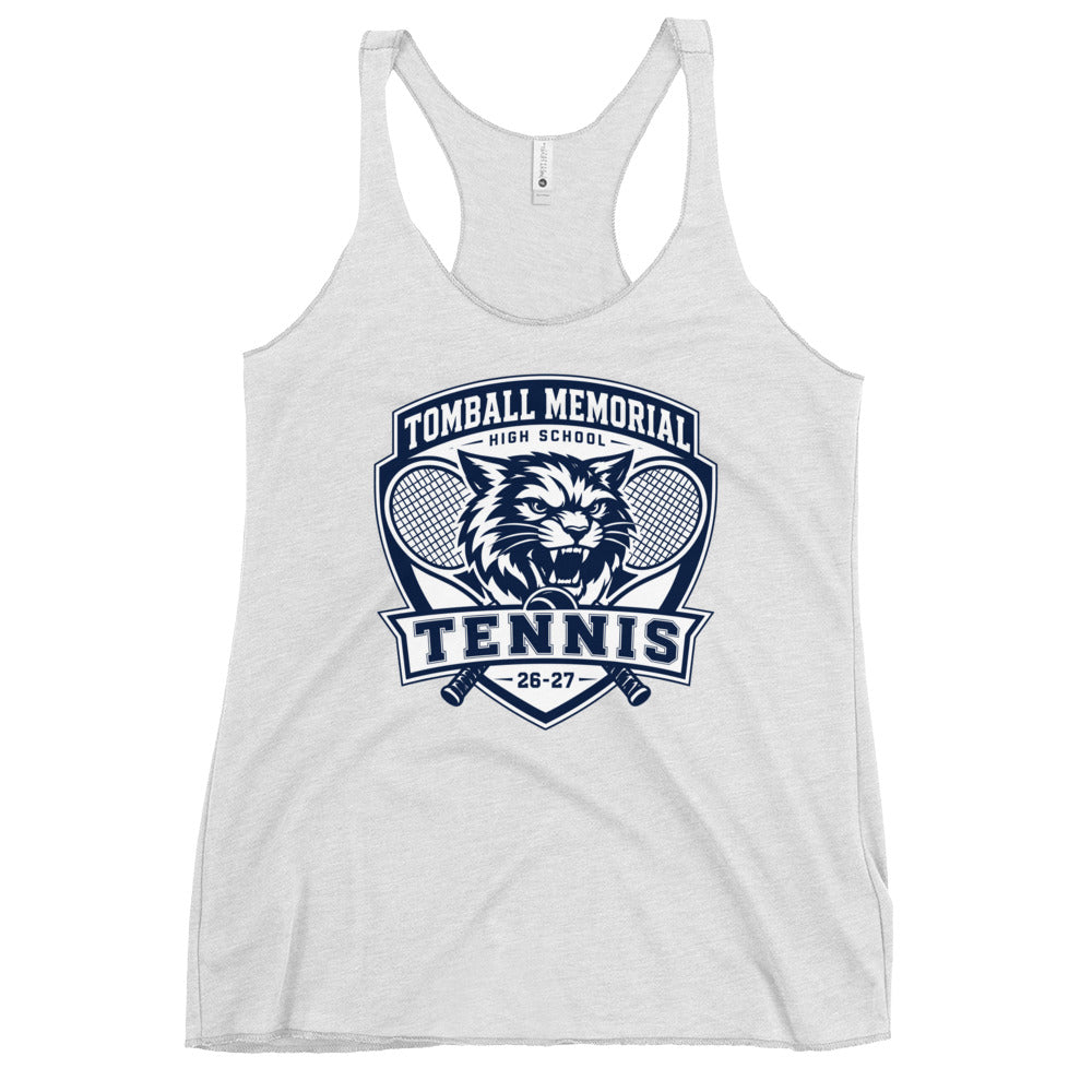 Performance | Thin Racerback Tank Top | TMHS Tennis | Shield Logo
