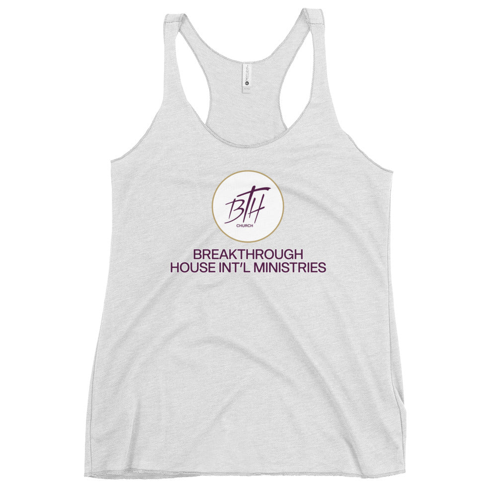 Performance | Thin Racerback Tank Top | Breakthrough House International Ministries | Crest Logo