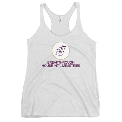 Performance | Thin Racerback Tank Top | Breakthrough House International Ministries | Crest Logo