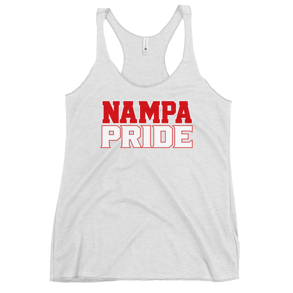 Performance | Thin Racerback Tank Top | Nampa Pride | Letter Mark Logo