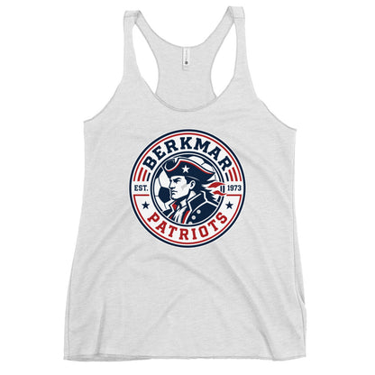 Performance | Thin Racerback Tank Top | Berkmar High School Soccer | Badge Logo