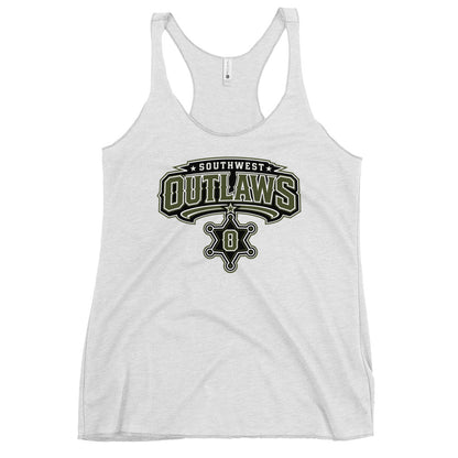 Performance | Thin Racerback Tank Top | Southwest Outlaws | Frontier Athletics Logo